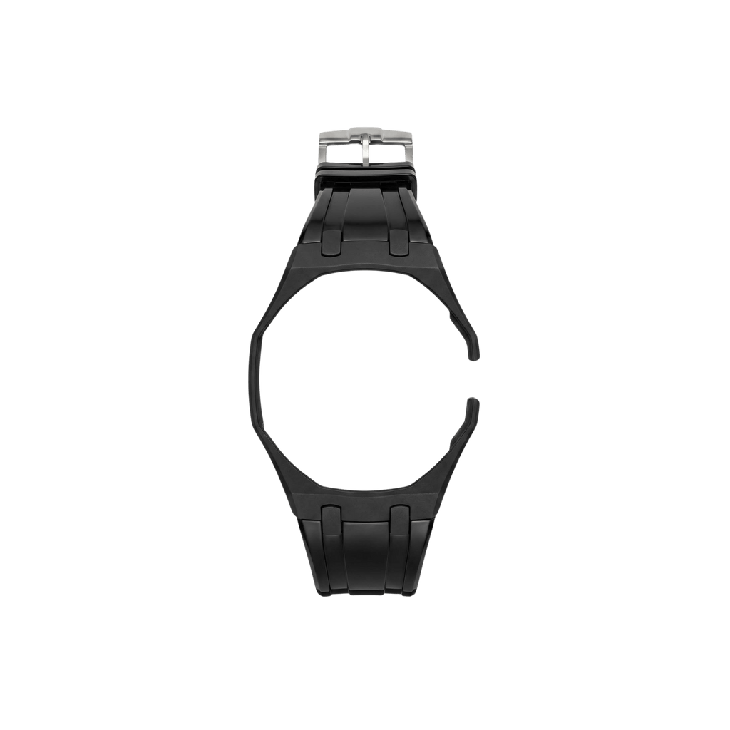 bracelet adaptatif noir pour montre swatch royal pop