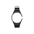 bracelet adaptatif noir pour montre swatch royal pop